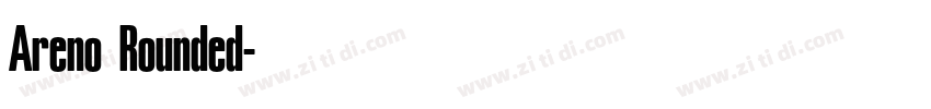 Areno Rounded字体转换